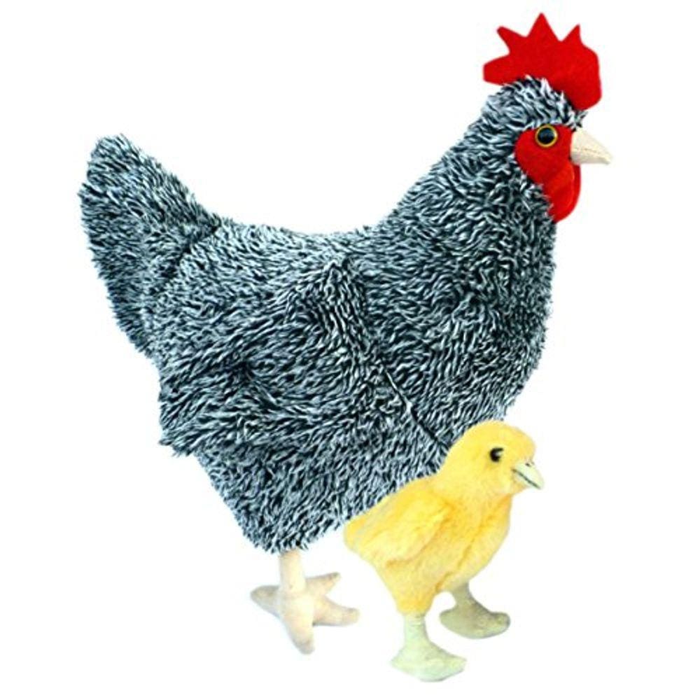 Adore 12" Standing Wynonna The Hen Chicken with Baby Chick Pelúcia Brinquedo animal recheado