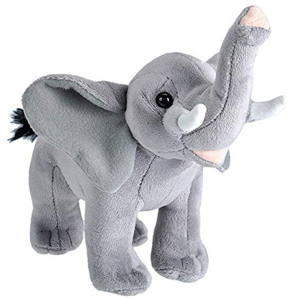 REPÚBLICA SELVAGEM Wild Calls Elefante de pelúcia, animal de pelúcia, brinquedo de pelúcia, presentes para crianças, 8 polegadas