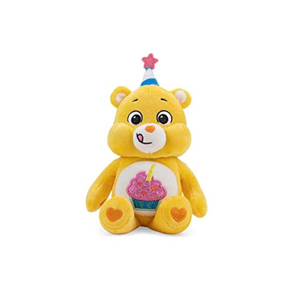 Care Bears 9 ”Bean Plush (Barriga de Glitter) - Urso de Aniversário - Material Huggable Suave!