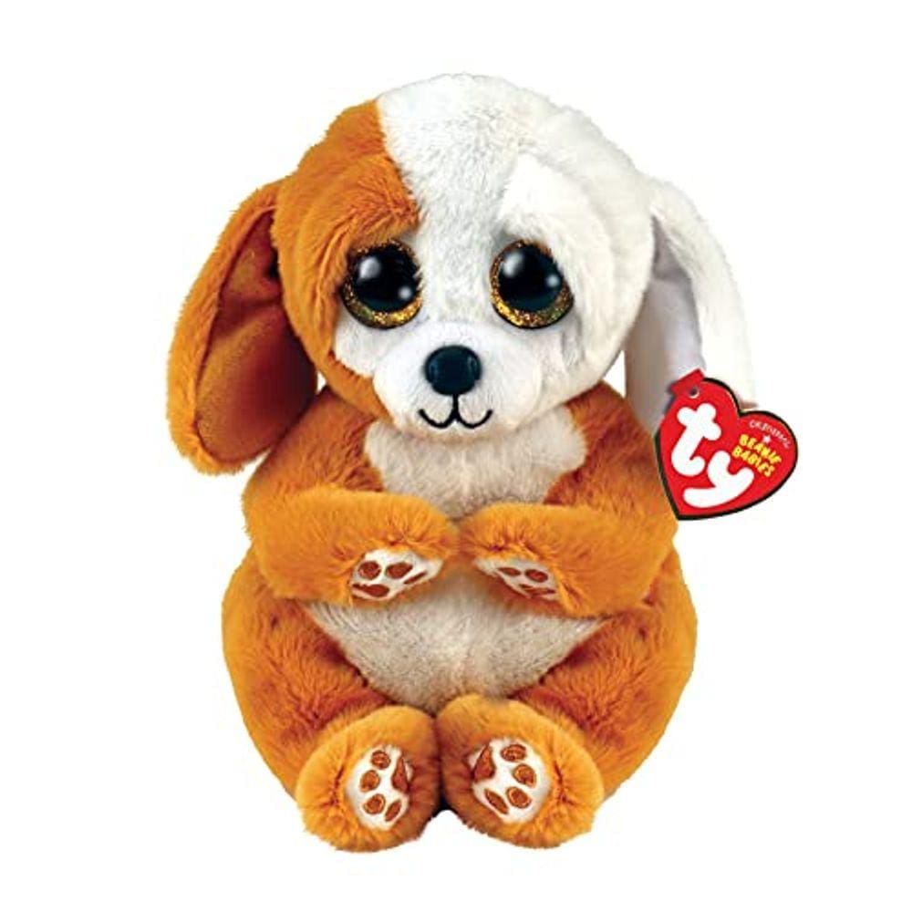 Ty Beanie Bellie Ruggles - Cão Castanho e Branco - 6"