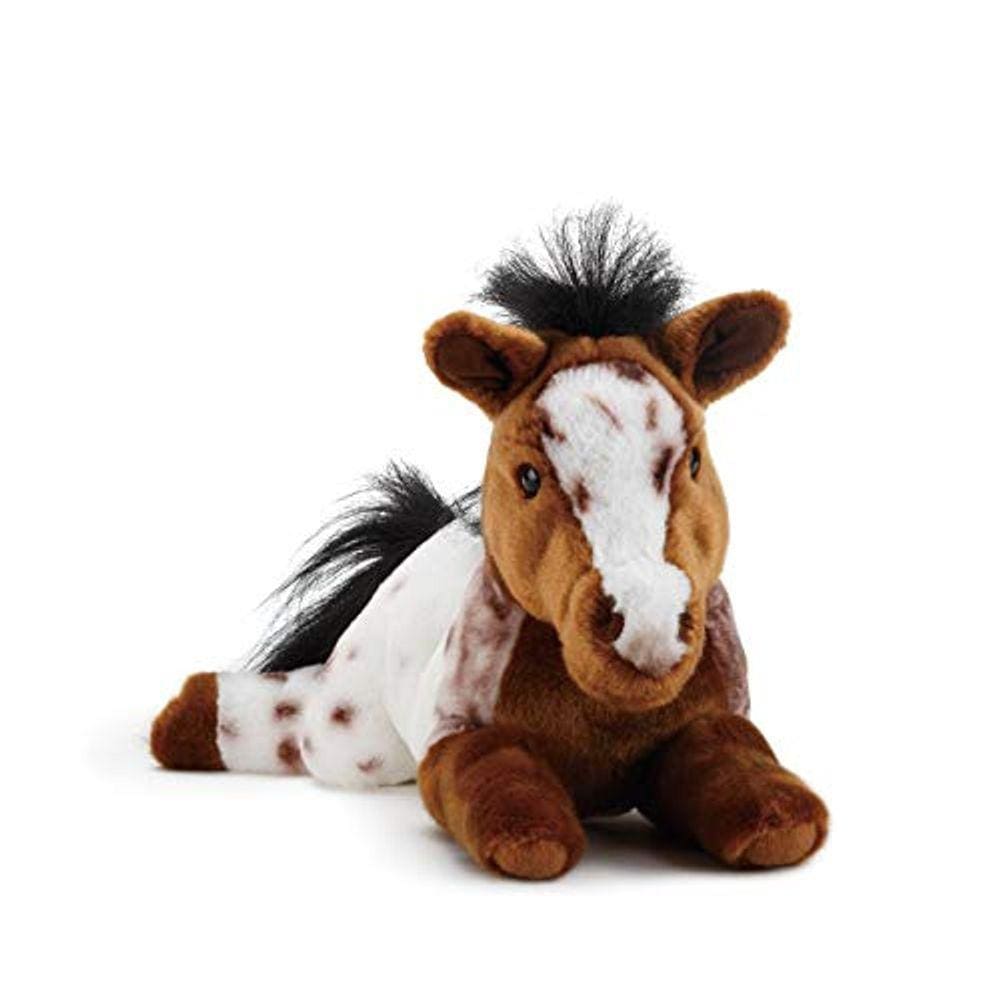 DEMDACO Laying Grande Appaloosa Cavalo Manchado de Pelúcia de Crianças de Pelúcia