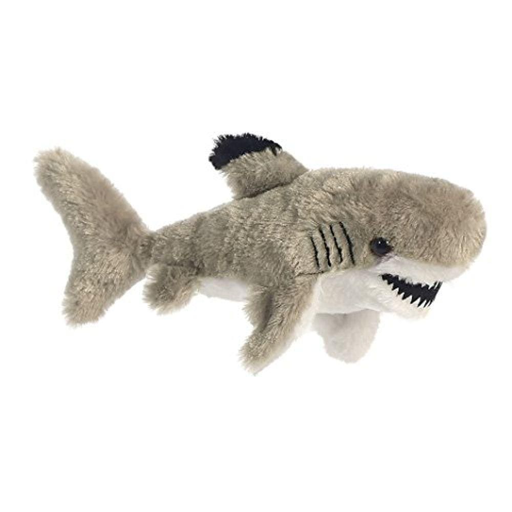 Black Tipped Shark Mini Flopsie 8” por Aurora, Pequeno (6-14 in)