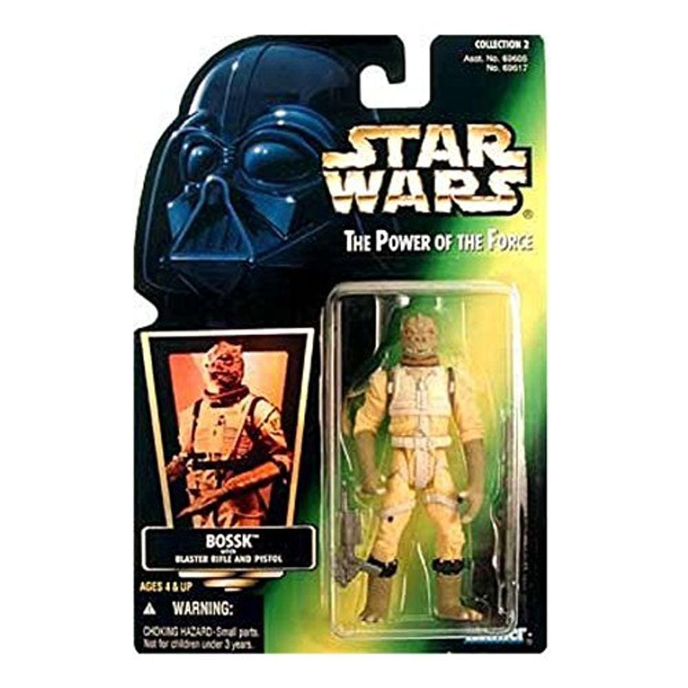 Figura de ação Bossk Star Wars Poder da Força - Cartão Verde