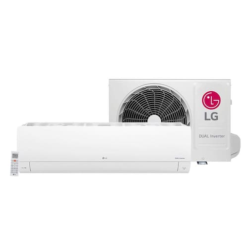 Ar Condicionado Split Hi Wall Inverter LG Dual Compact R-32 9000 BTU/h Frio S3NQ09AAQAL.EB2GAMZ - 220 Volts