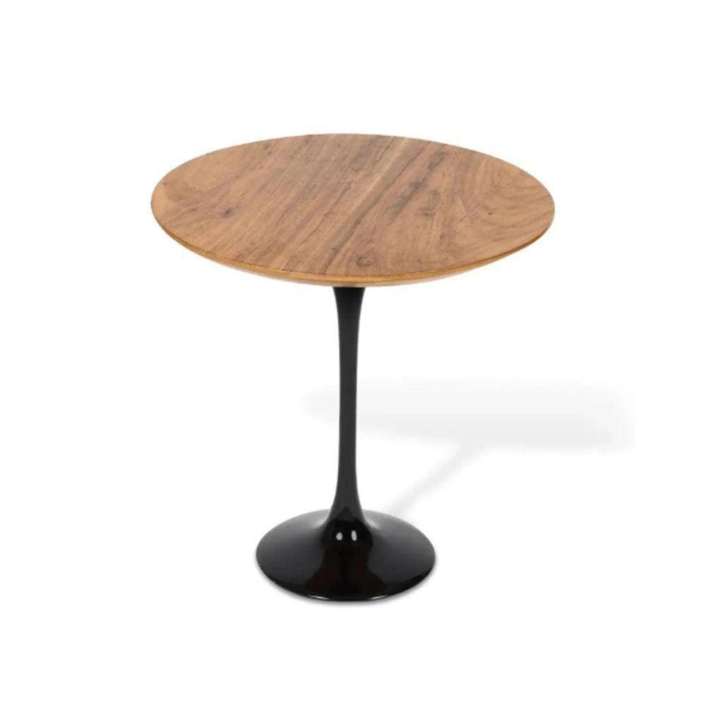 Mesa Bistrô Saarinen 60 Cm Tampo Antíqua Base Preta Cor Preto