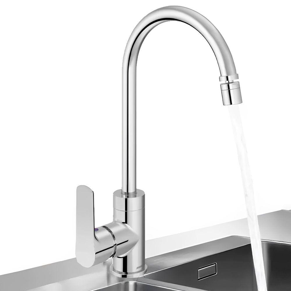 Torneira para Cozinha Banheiro Lavabo Gourmet Luxo Monocomando Misturador de Temperaturas com Bico Aerador e Giro 360º