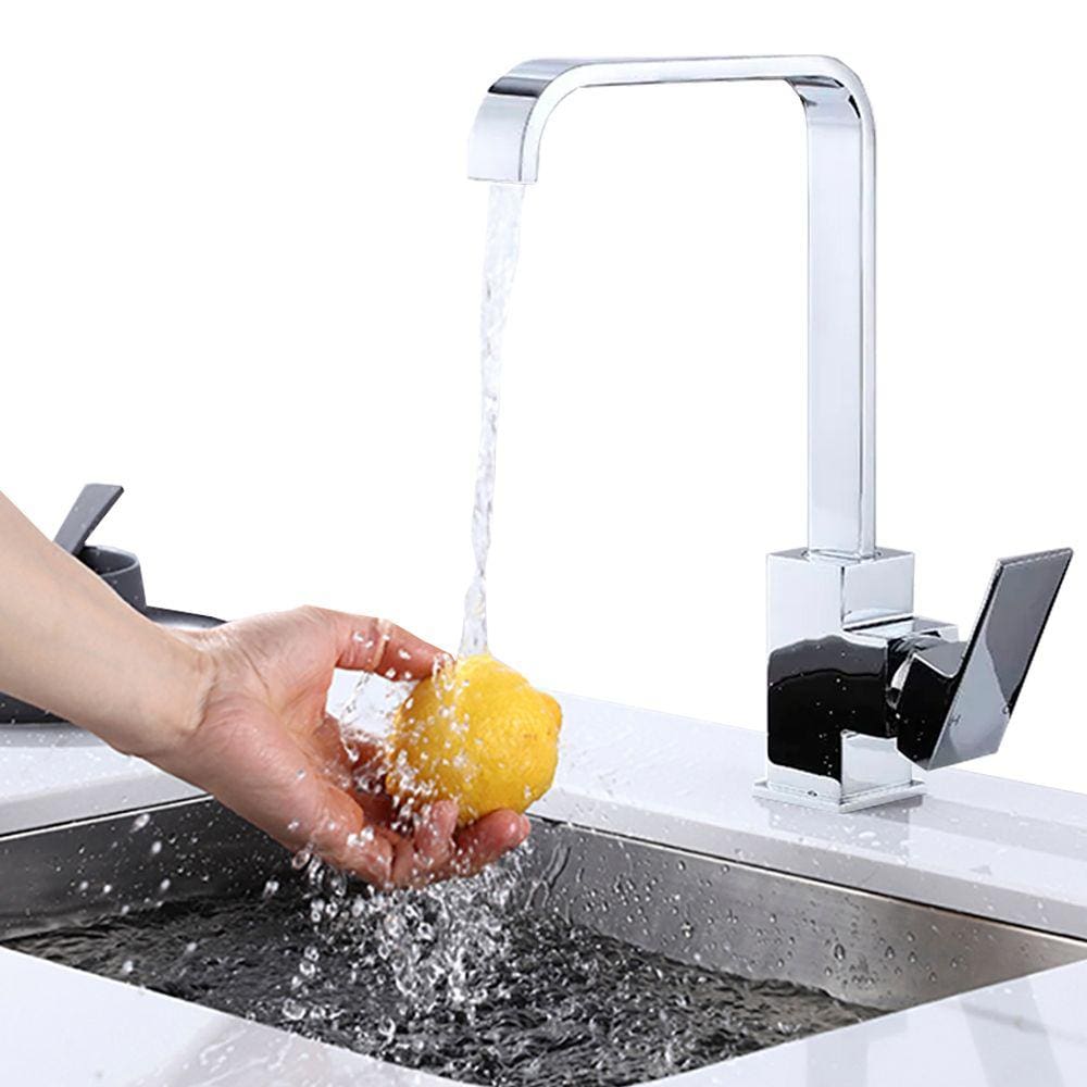 Torneira Gourmet Slim Para Banheiro Lavabo Lavatorio Cozinha Monocomando Com Misturador de Temperaturas + Mangueiras