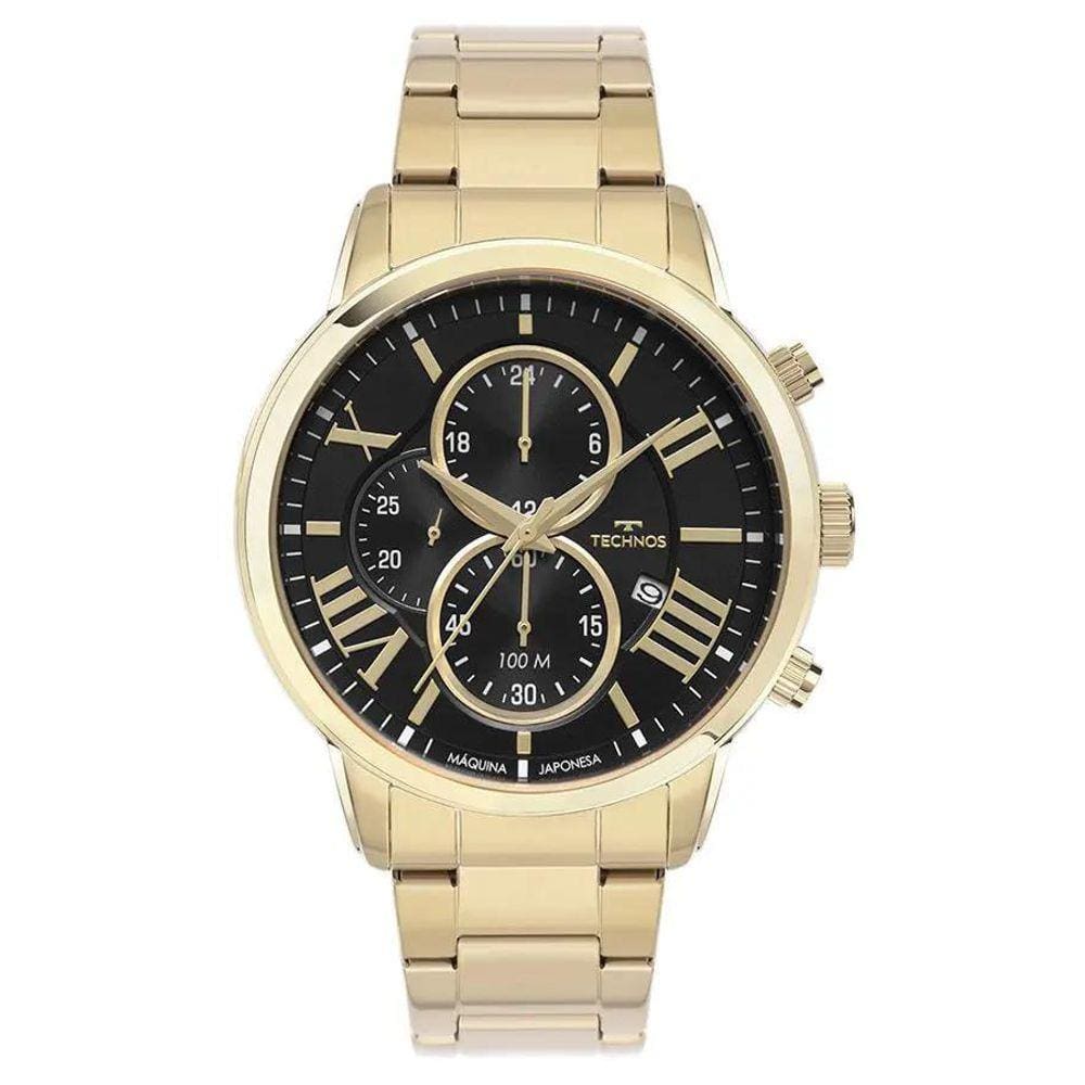 Relógio Technos Masculino Grandtech Dourado Js15Emu/1D