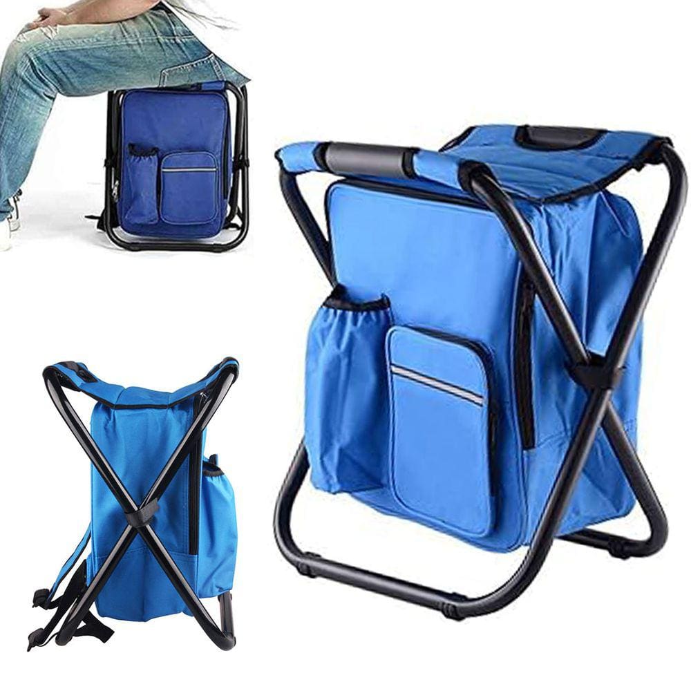 Cadeira Mochila Bolsa Termica Conserva Alimentos Bebidas Praia Pesca Camping Acampamento Piquenique Ar Livre