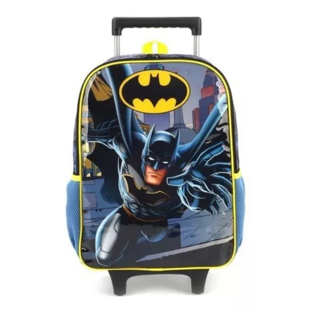 Mochila De Rodinhas Escolar Batman Dc Comics