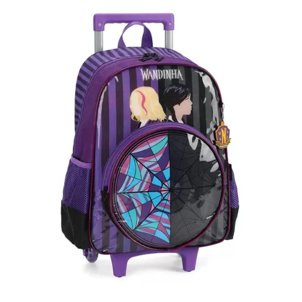 Mochila Com Rodas Roxo Un Wandinha