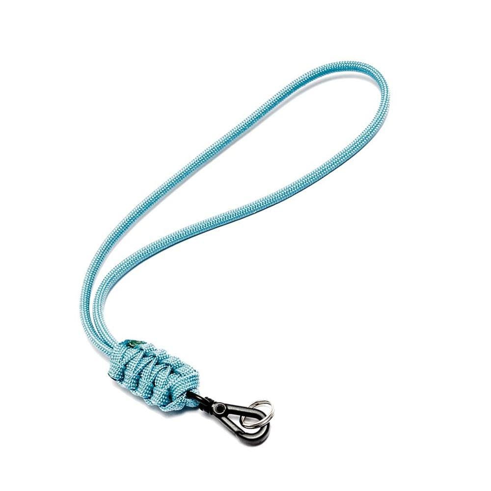 Alça de pulso Mohave Cord Nostalgic Paracord 550 para câmera fotográfica - Azul Ciano