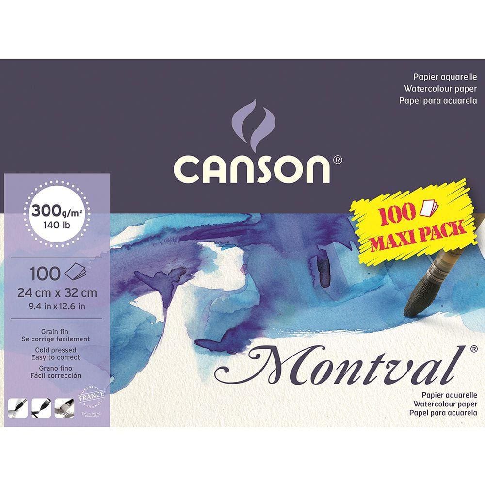 Bloco Canson Aquarela Montval A4+ 300 g/m Textura Fina 100fls Jumbo 60006651