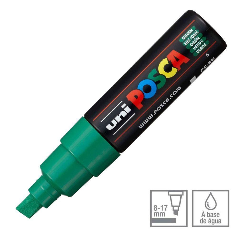 Caneta Posca Marcador Uni-Ball PC-8K Verde 6