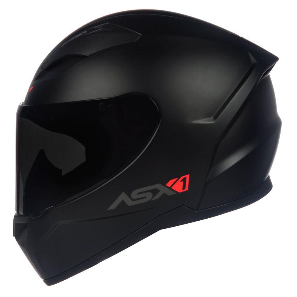 Capacete ASX City Solid Preto Fosco