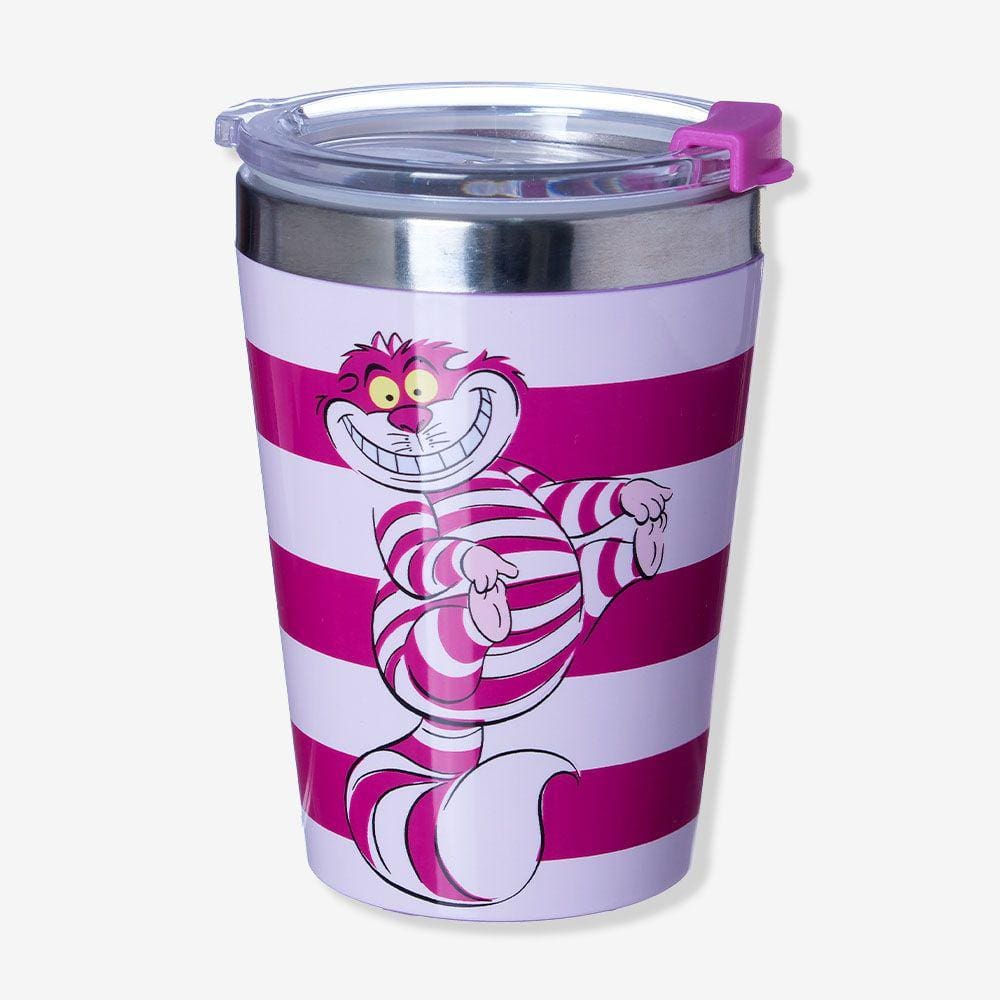 Copo Viagem Snap 300 Ml Gato Risonho Da Alice-Zona Criativa