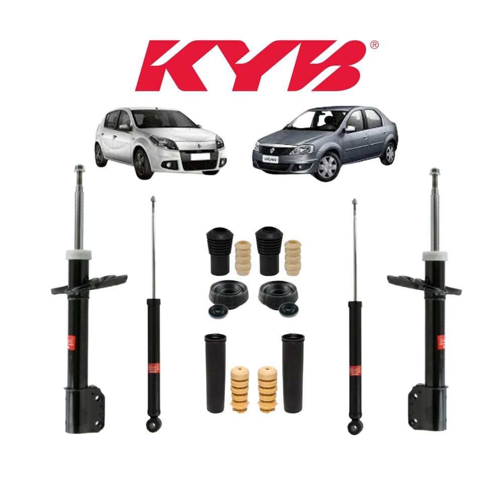 Amortecedor Kayaba Esq/Dir+Kit Batente Diant/Tras Sandero Stepway 2015 A 2020