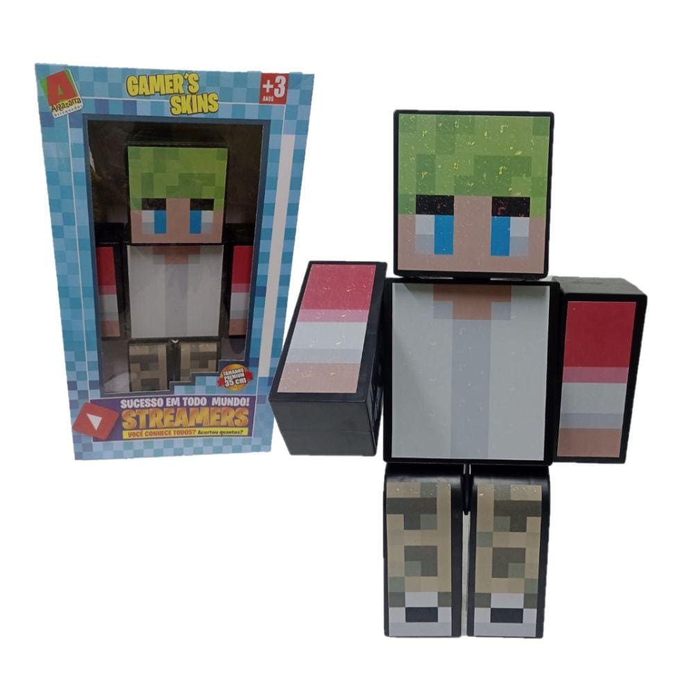 Boneco Lopers Streamer Holográfico 35cm Gamer`s Skins Premium