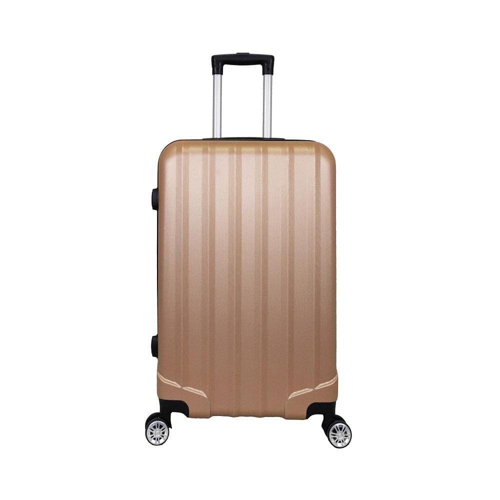 Mala De Viagem M ABS 4 Rodas XH-A122 Champanhe Prizi