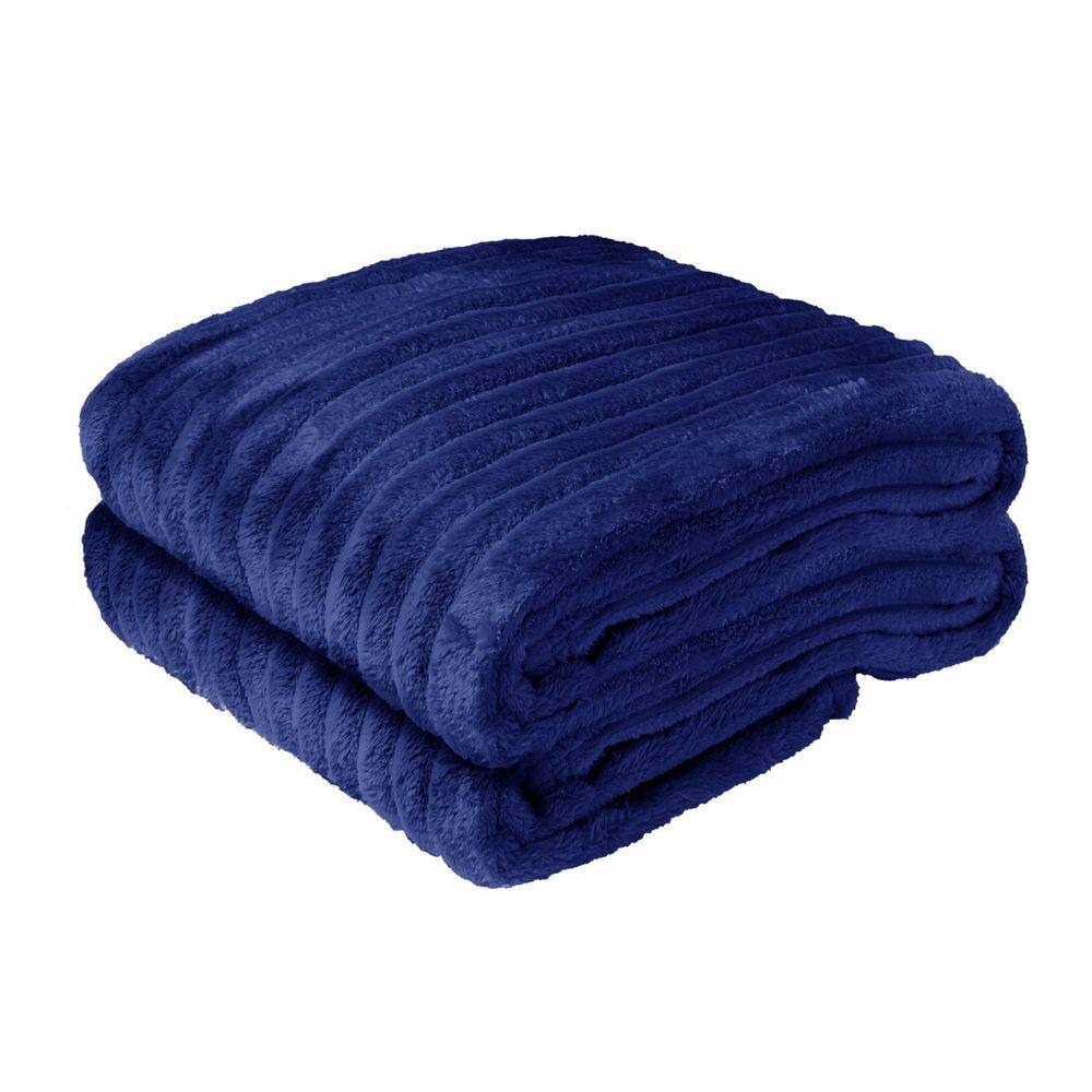 Manta Cama Casal Soft Premium Belchior Azul Náutico