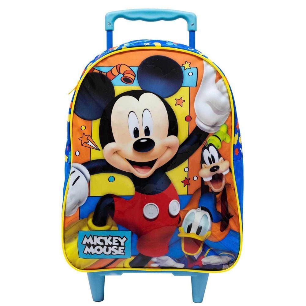 Mochila com Rodas 16 Mickey X AZUL