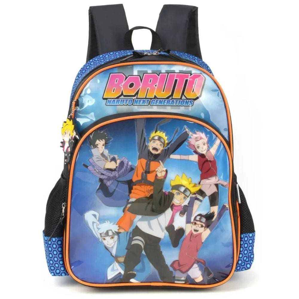 Mochila Escolar de Costas Boruto Azul