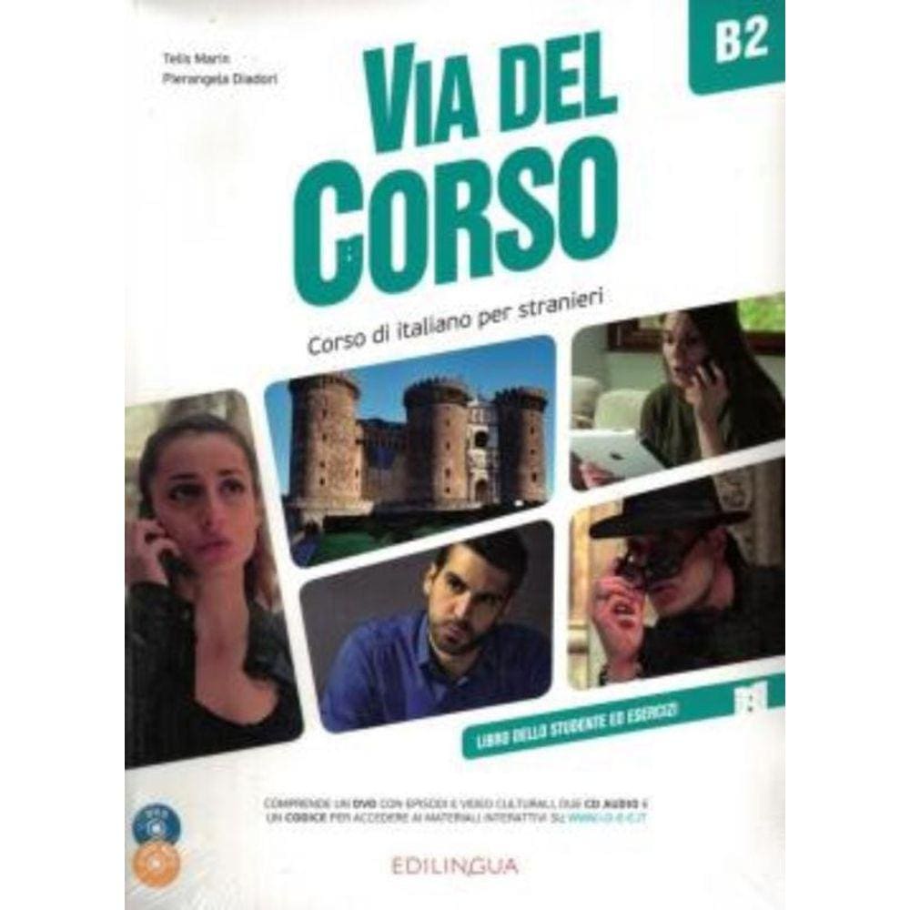 Via Del Corso B2 - Libro Dello Studente Ed Esercizi + 2Cd Audio + Dvd Video