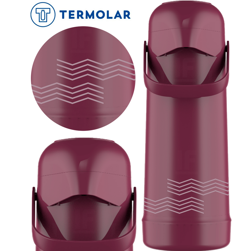 Garrafa Termica Pressao 1l Resistente Café Chá Quente