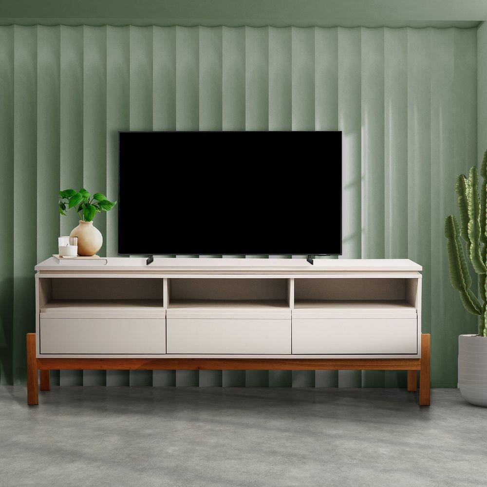 Rack Para TV até 55 Polegadas Tiê CabeCasa MadeiraMadeira Off White