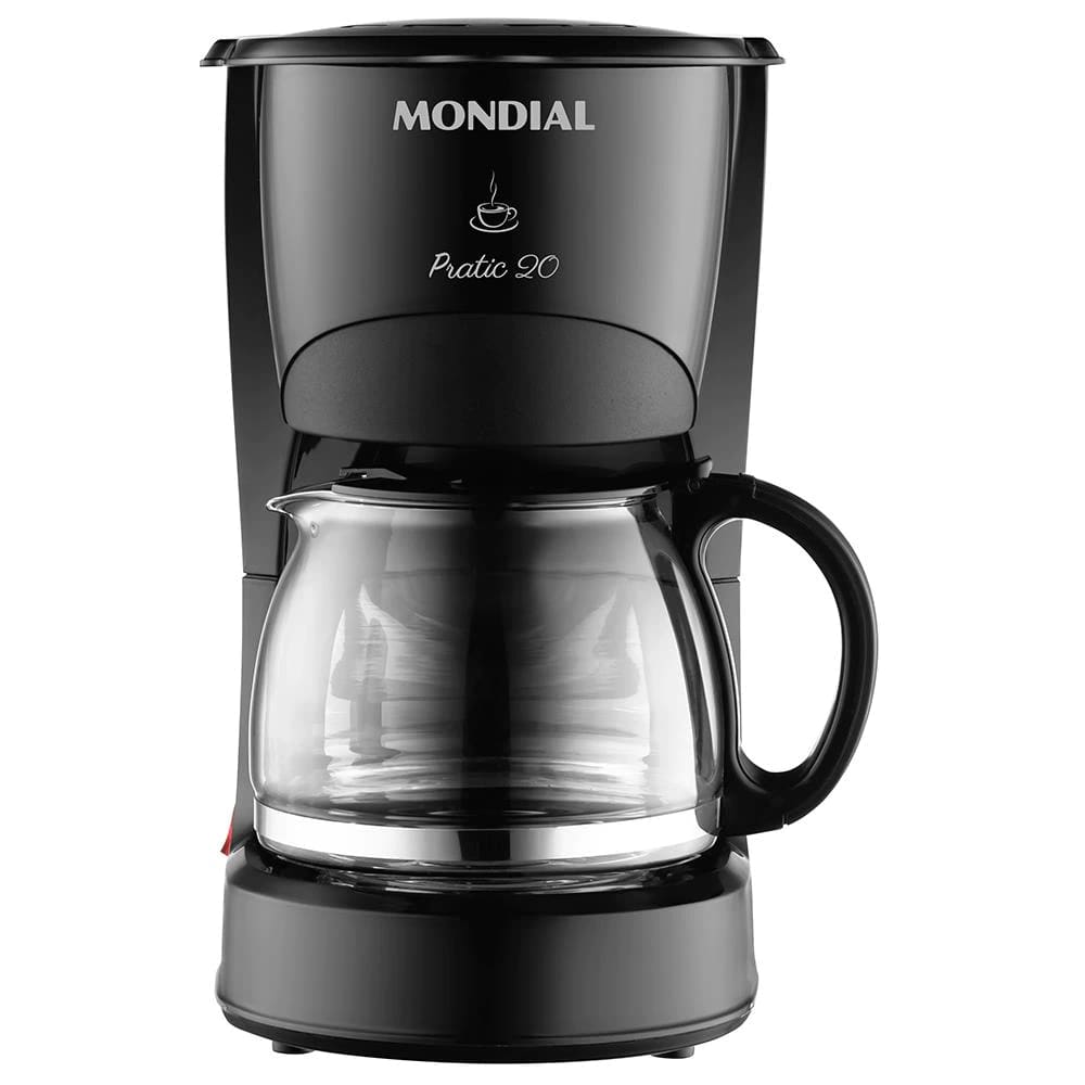 Cafeteira Elétrica Mondial Pratic CN-01 20 Xícaras - Preta - 127 v