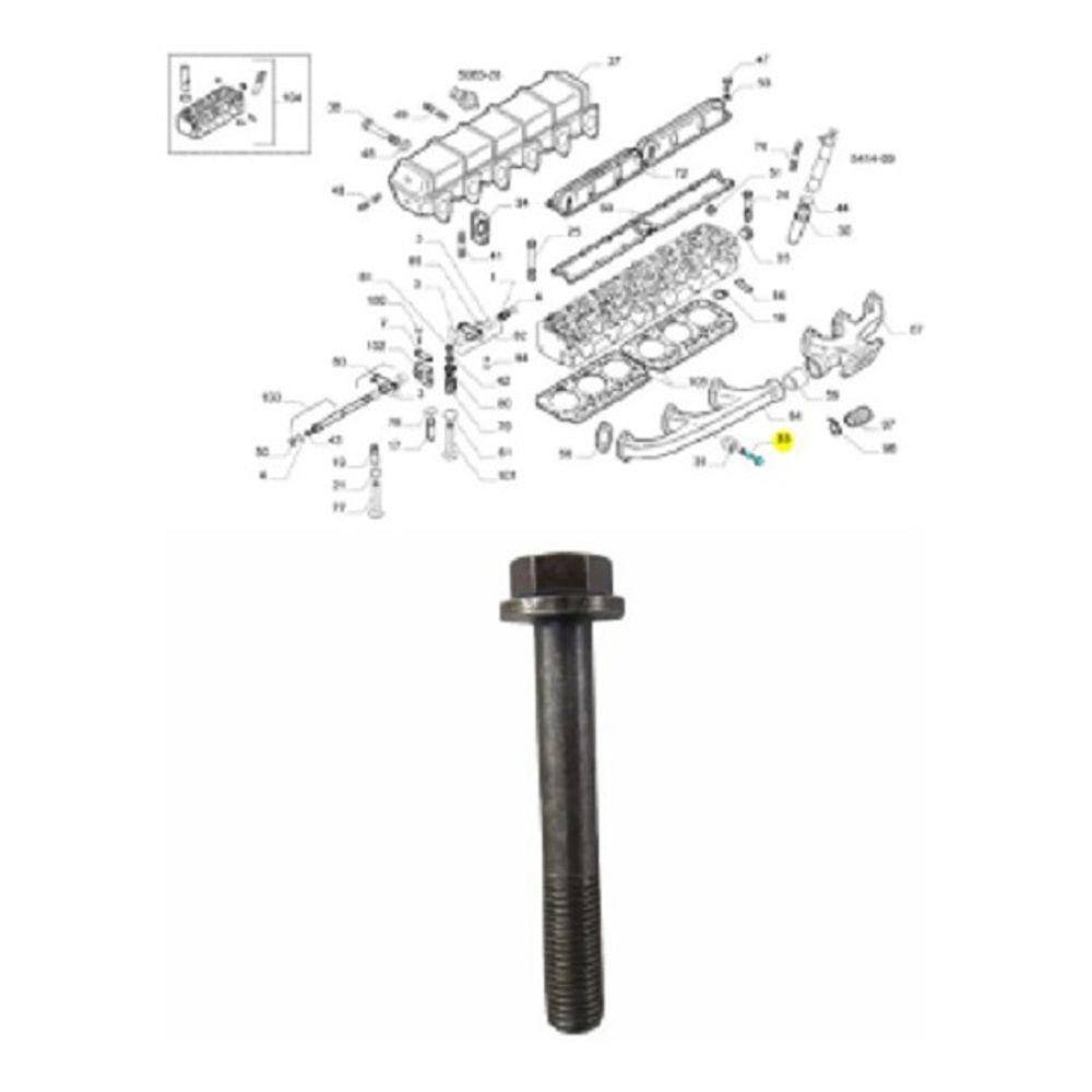 Iveco Eurotech Parafuso Coletor Escape Motor Novo