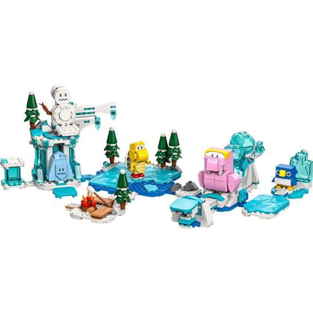 Lego super mario pacote de expansão a aventura na neve da morsatana (567 peças)