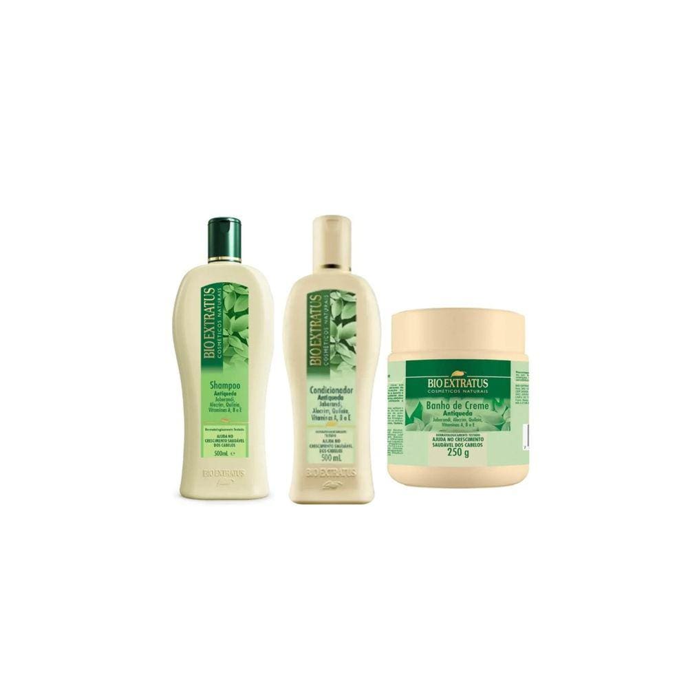 Kit Bio Extratus Jaborandi Shampoo 500ml + Condicionador 500ml + BC 250g