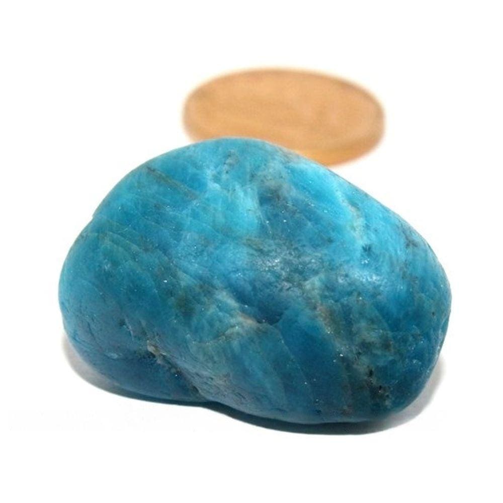 Apatita Azul Pedra Natural Rolada Pedra do Ano 2022