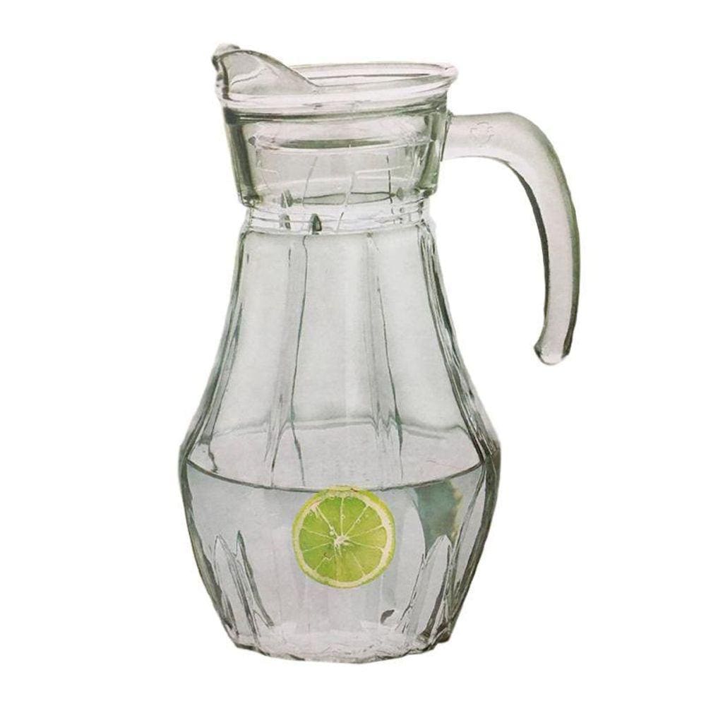 Jarra Vidro Tampa Água Suco Lanchonete Restaurante 1,5 L