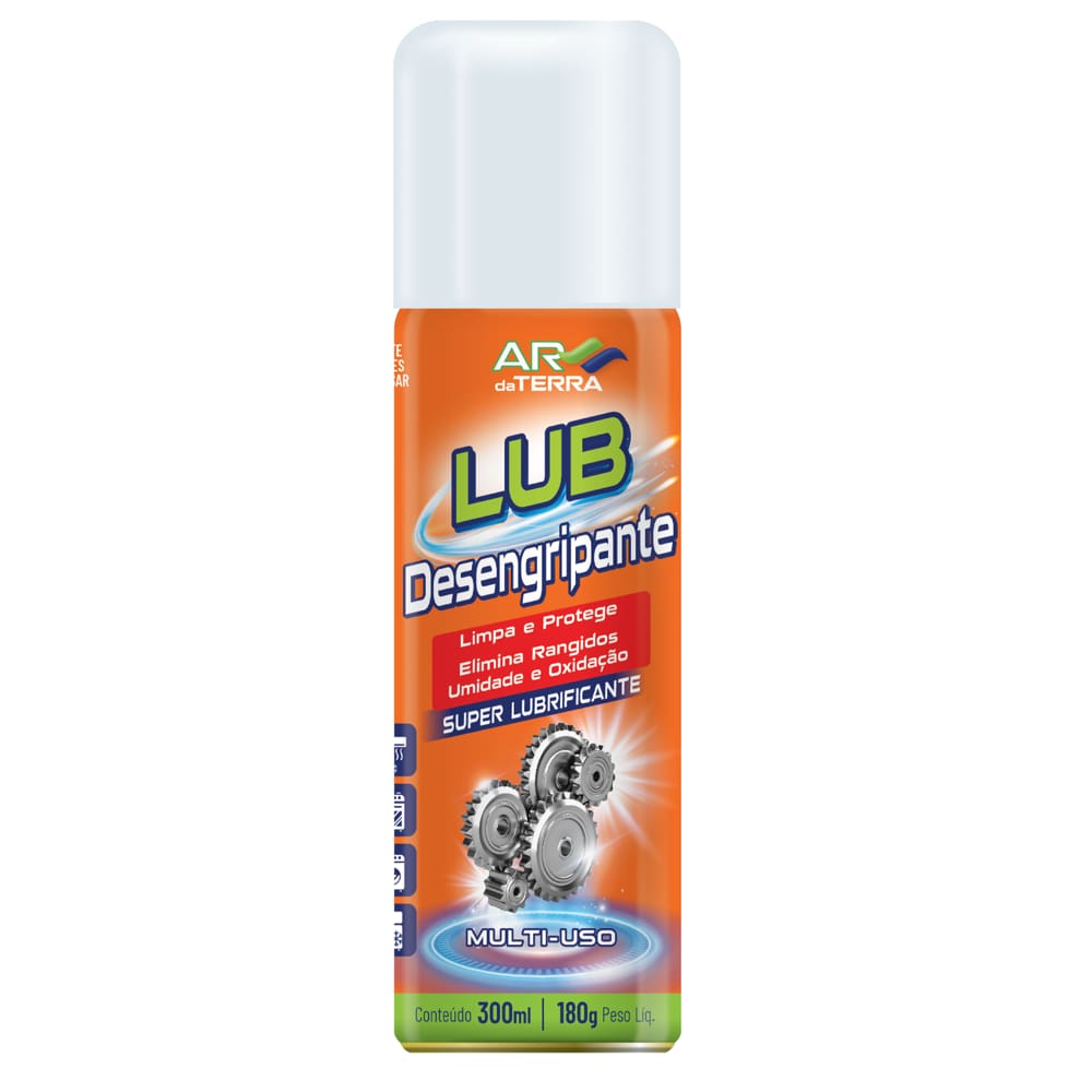 Óleo Desengripante e Lubrificante Lub Ar da Terra Biodegradável 300ml