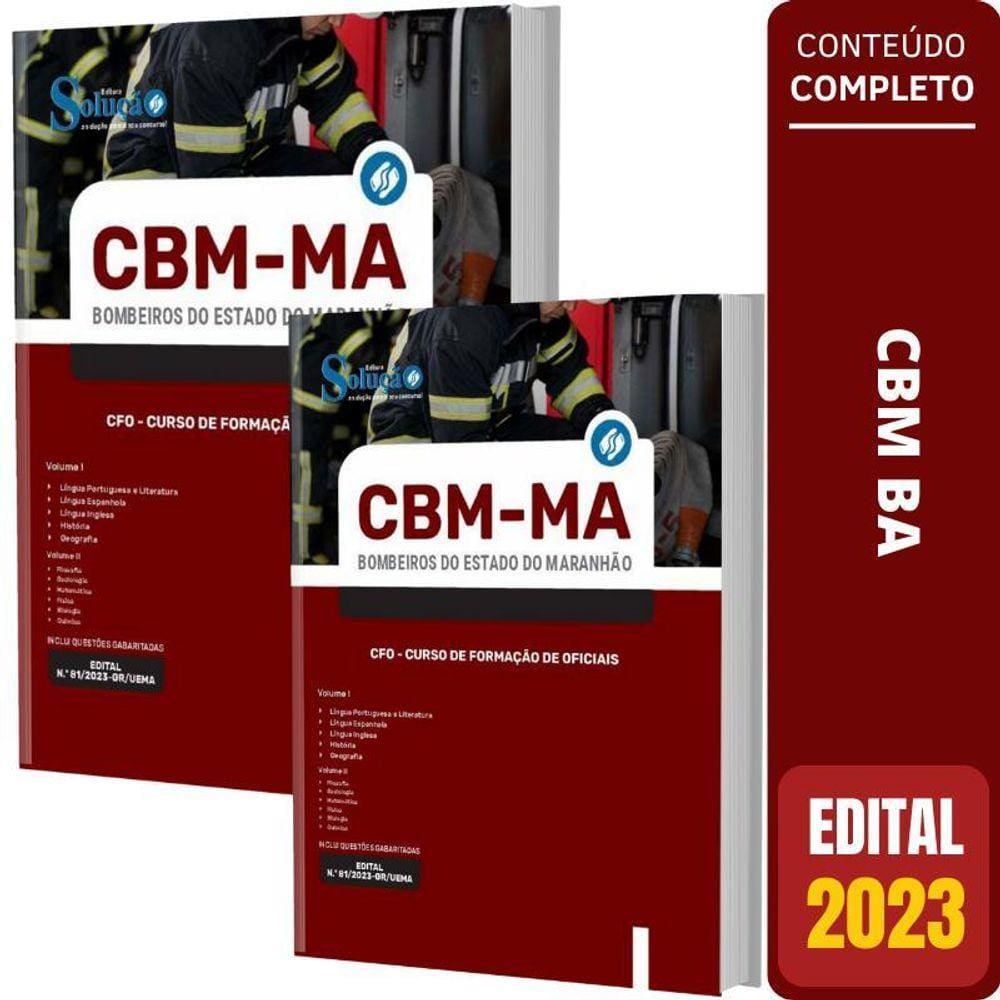 Apostila Cbm Ma 2023 - Cfo - Curso De Formação De Oficiais