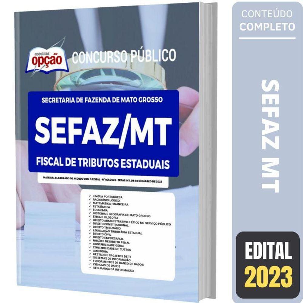 Apostila Sefaz Mt - Fiscal De Tributos Estaduais