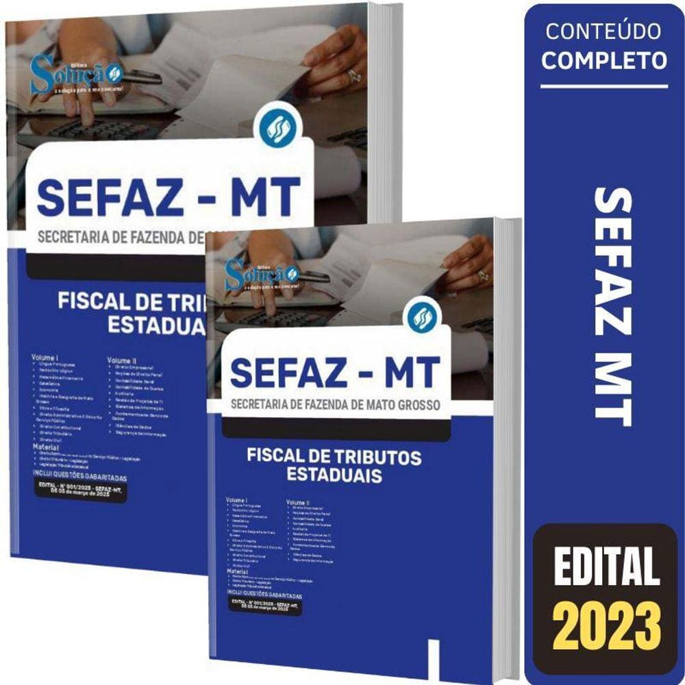 Apostila Sefaz Mt - Fiscal De Tributos Estaduais