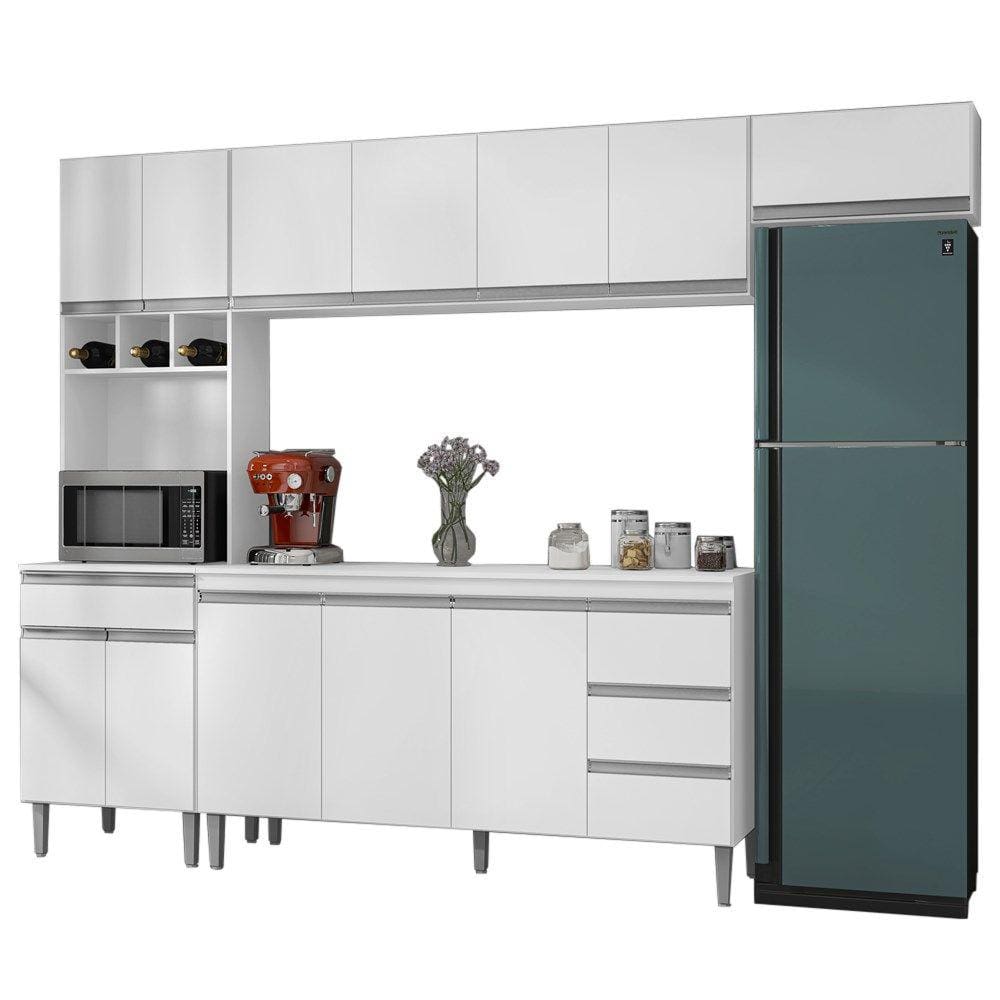 Cozinha Modulada 5 Peças 281 cm Andreia Branco REAJL