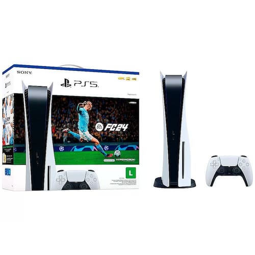 Console PlayStation 5 Standard Edition Branco + EA Sports FC24 + Controle Sem Fio Dualsense Branco é boa?