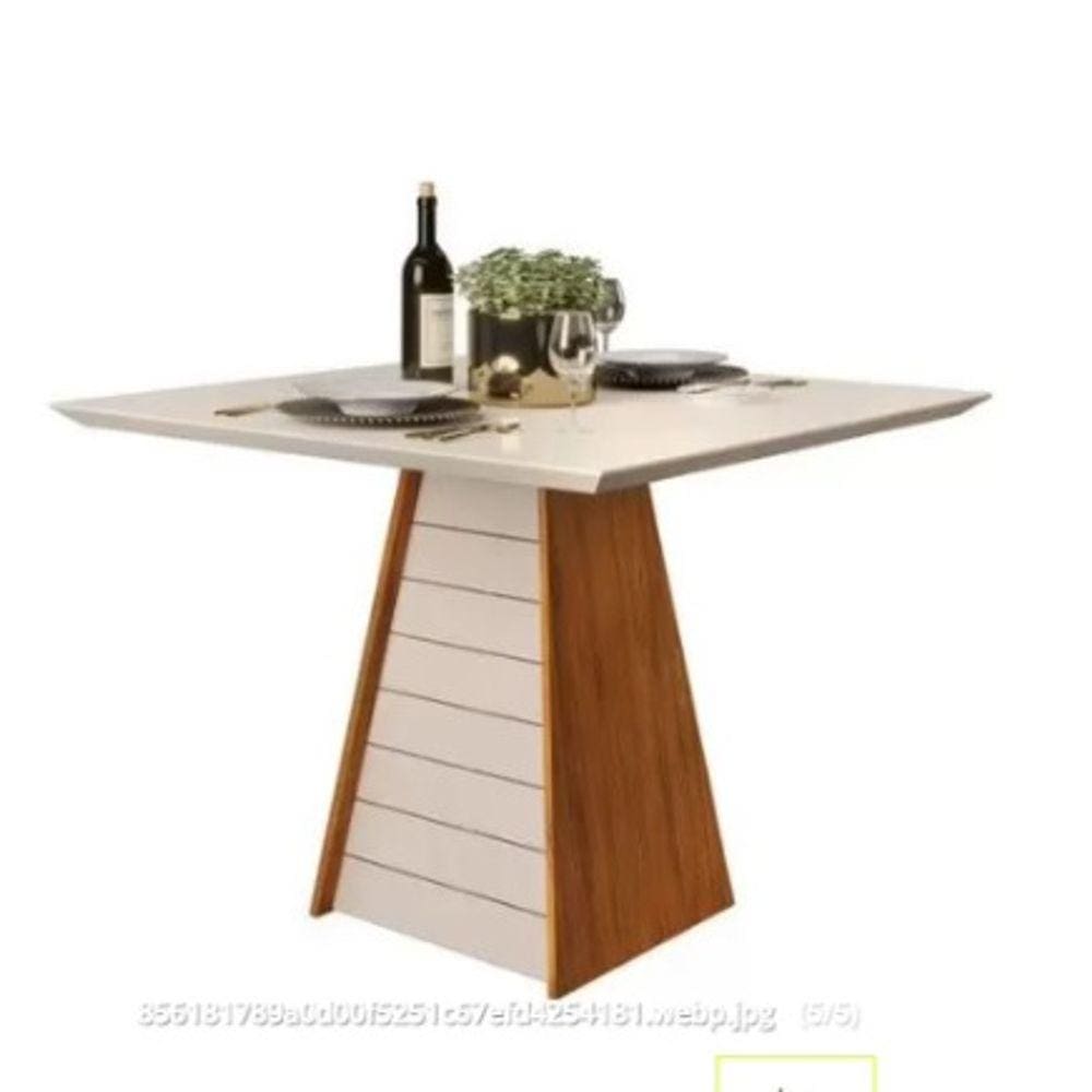 Mesa Jantar Dj Fler 0,90 X 0,90 Tpo Chanf Vd Freijo / Off White (18739.222)