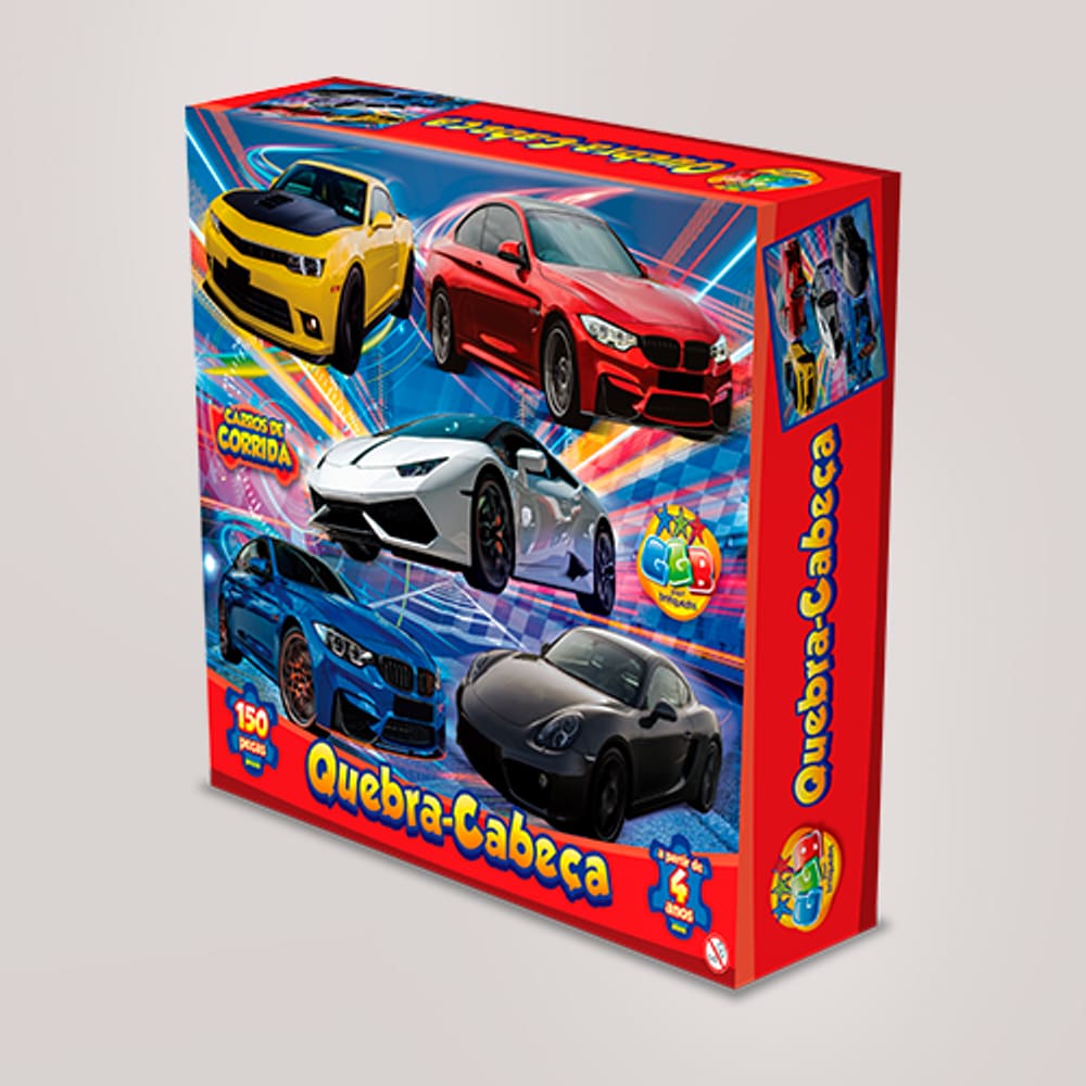 Carros - Quebra-cabeça 28 peças grandinho - Toyster Brinquedos