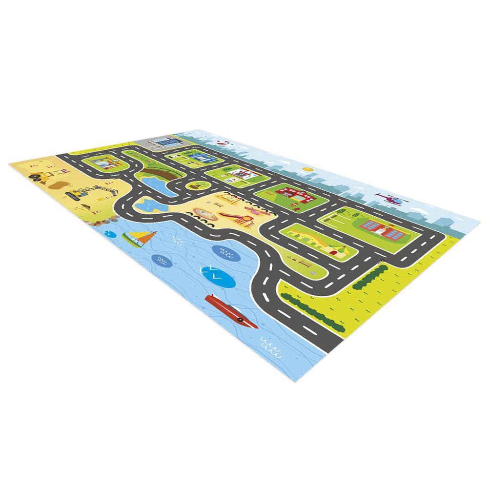 Pista para Carrinhos Miniatura Estrada Cidade 180x120cm