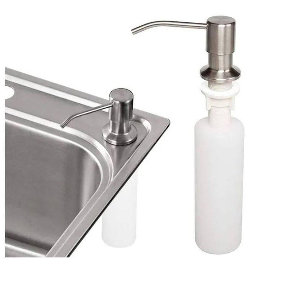 Dosador Dispenser Embutir Inox 304 Sabão Sabonete Detergente