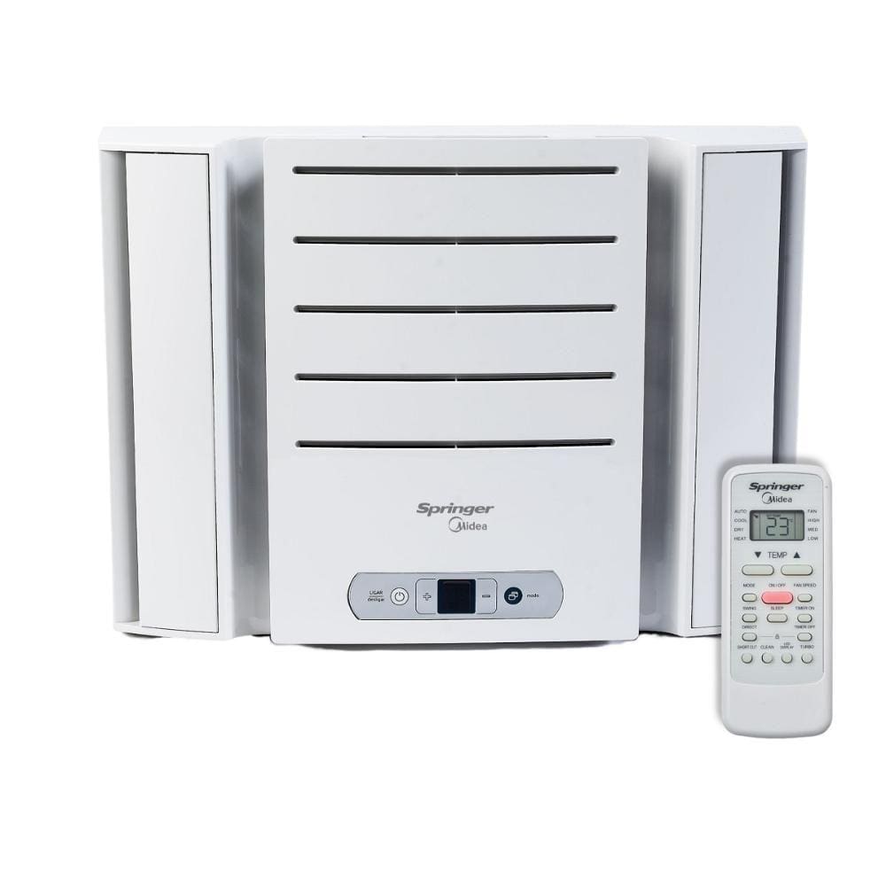 Ar-Condicionado de Janela Springer Midea Eletrônico Frio 7.500 BTU/h Branco QCK078RB - 127V
