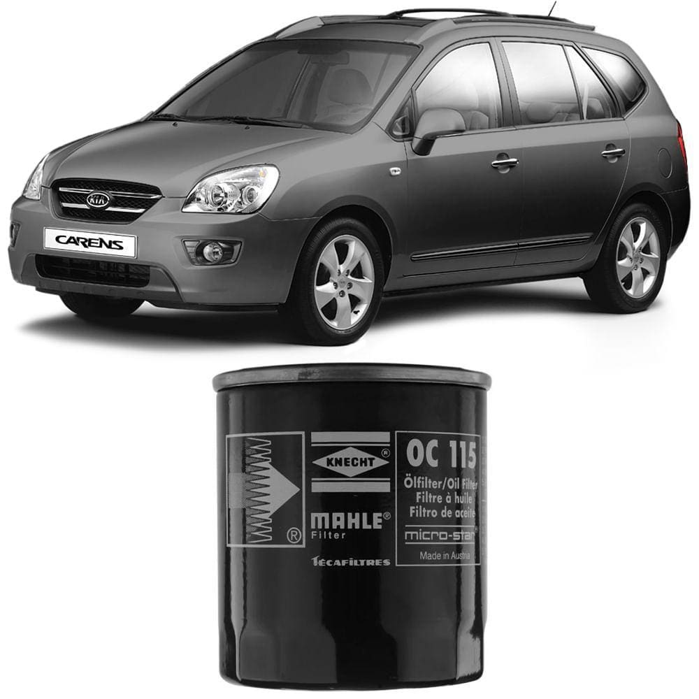 Filtro Óleo Kia Carens Sportage Gasolina Metal Leve OC115
