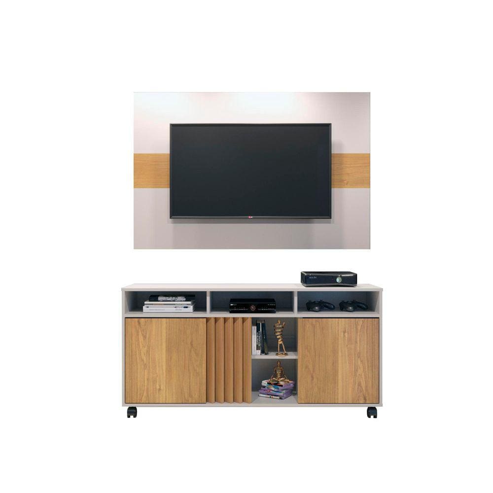Rack e painel viena off white