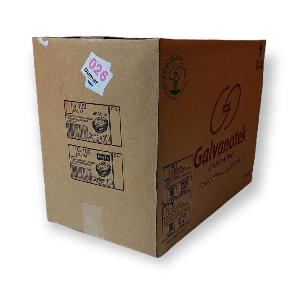 Embalagem para Frango G100 Branca Galvanotek c/100 un