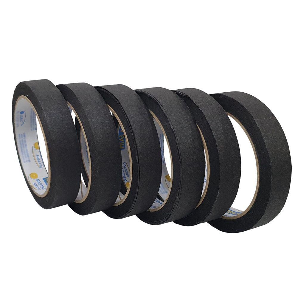 Kit Com 6 Fita Crepe Colorida 18mm X 30m Fitas Adesivas